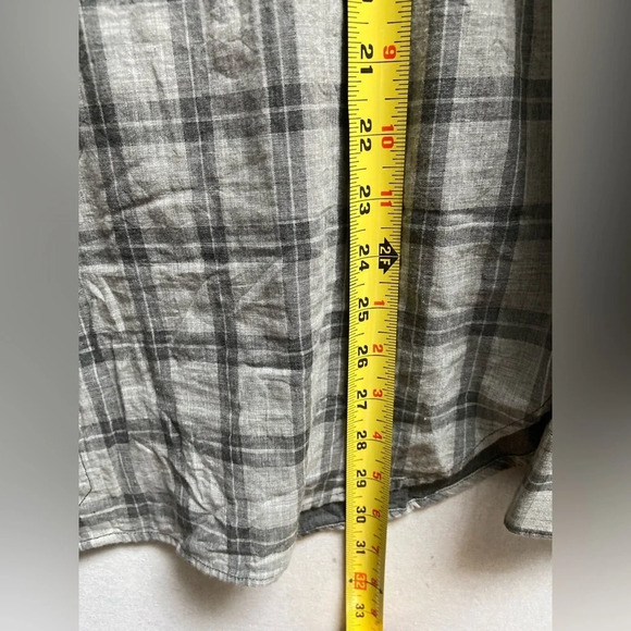 Rag & Bone Classic Fit Grey cotton Flannel button up shirt Sz XL - Picture 9 of 12